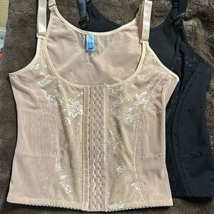 HEAVENLY SHAPEWEAR-  2- Adjustable Tank Top Body Shaper/Vintage Corset Sz 1X